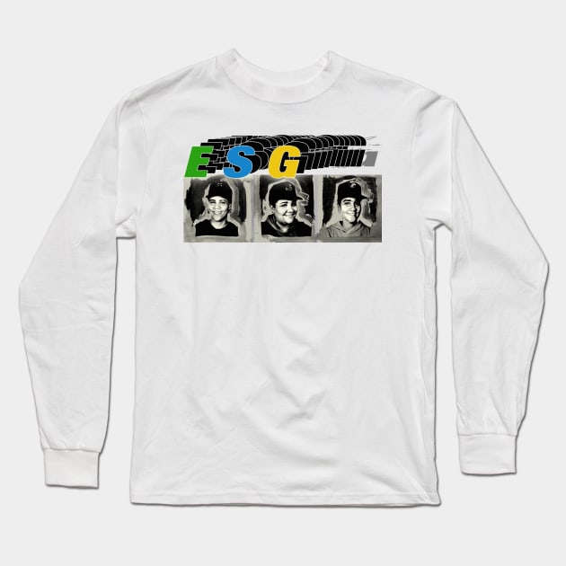 ESG ---- Original Glitch Art Long Sleeve T-Shirt by unknown_pleasures